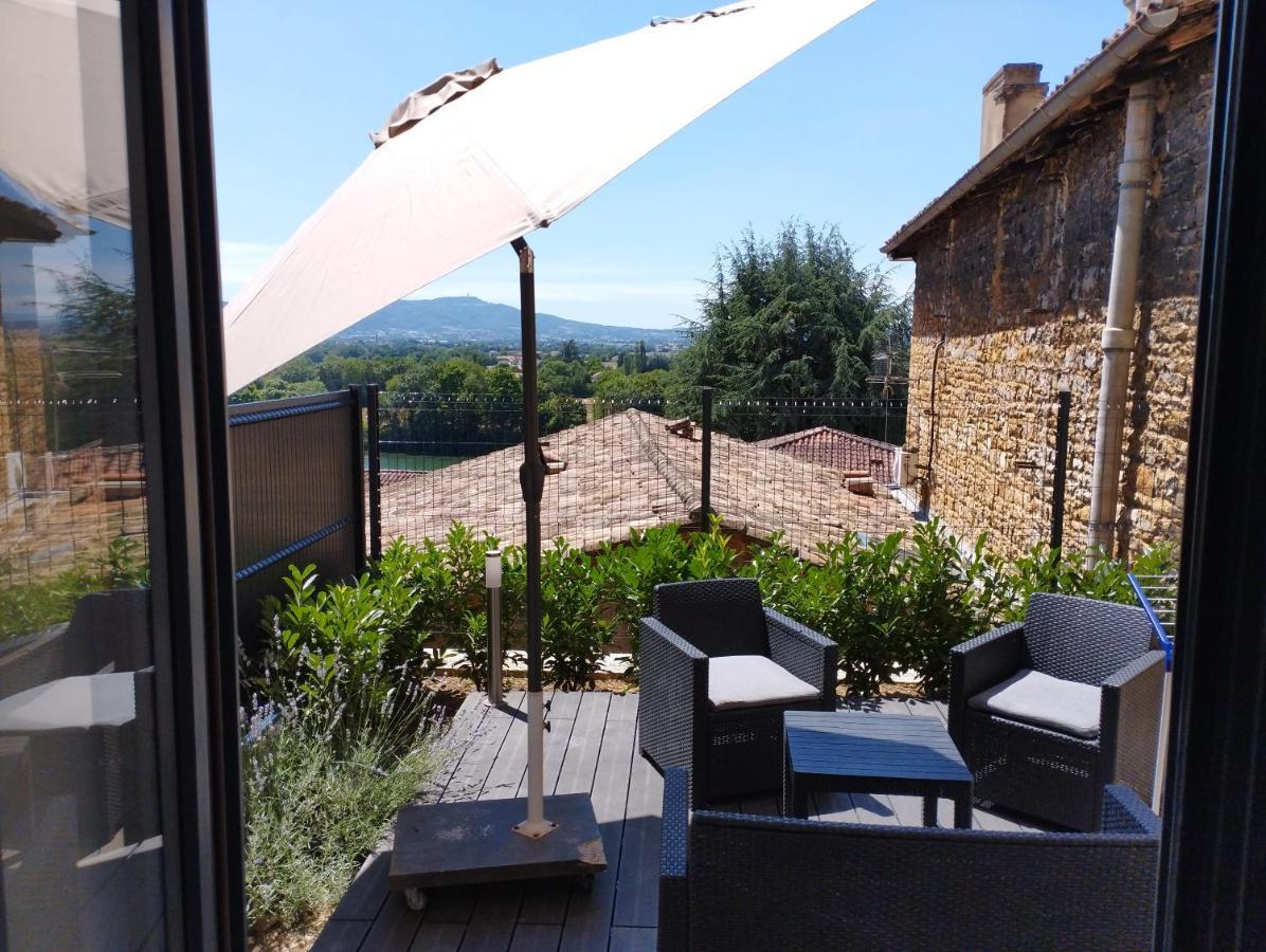 Trevoux: Loft Ravissant Avec Terrasse Leilighet Eksteriør bilde